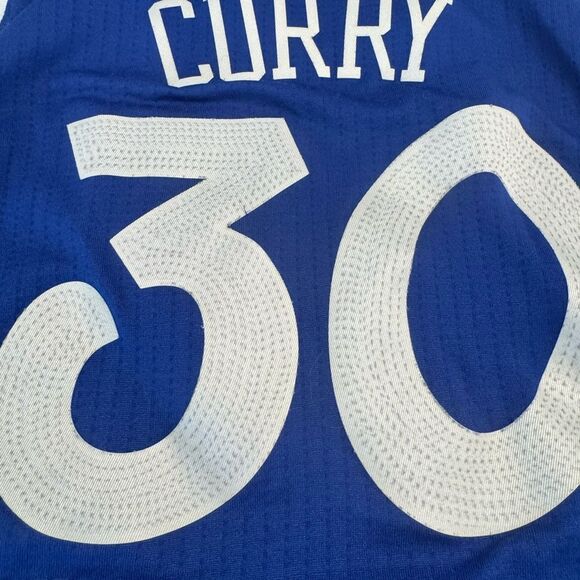 NBA Blue and White Warriors Jersey - Picture 4 of 8